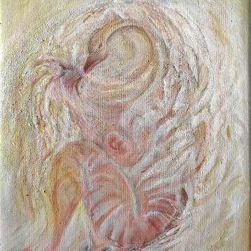 Leda und swan, 25x30 cm